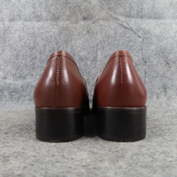 Seychelles Shoes Womens 7 Loafer Pump Classic Fashion Career Leather Brown Joana - Picture 6 of 14